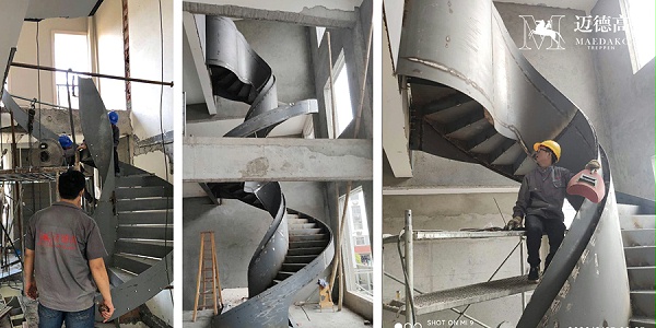 【新湖香格里拉】钢结构楼梯