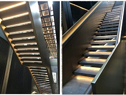 “万科郡西云台”钢结构楼梯装修效果图案例！