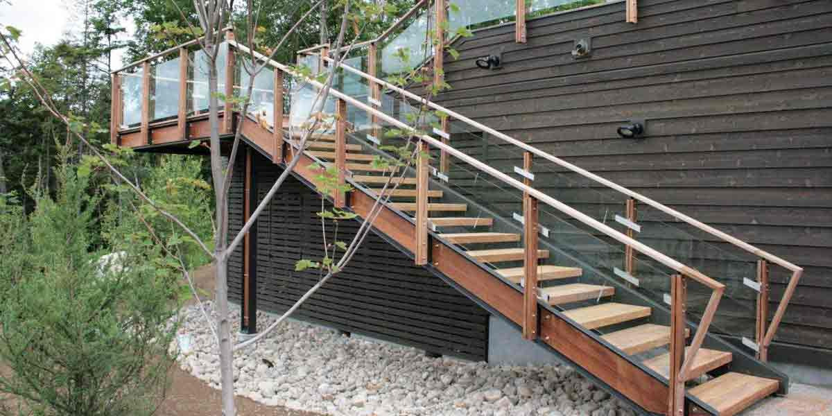 钢木楼梯GM02